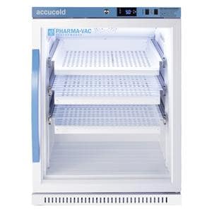 Accucold Performance Series Vax/Phrmcy Refrigerator 6.0 Cu Ft Gls Dr 2 to 8C Ea