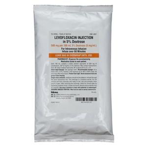 Levofloxacin in 5% Dextrose Injection 5mg/mL Bag 100mL 24/Package