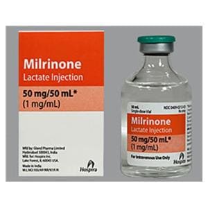 Milrinone Lactate Injection 1mg/mL SDV 50mL Each