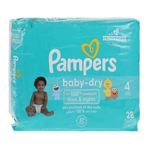 Pampers Baby-Dry Diapers Size 4 22-37lbs 28/Pk, 4 PK/CA