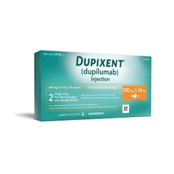 Dupixent Injection 200mg/1.14ml Prefilled Pen 2/Bx