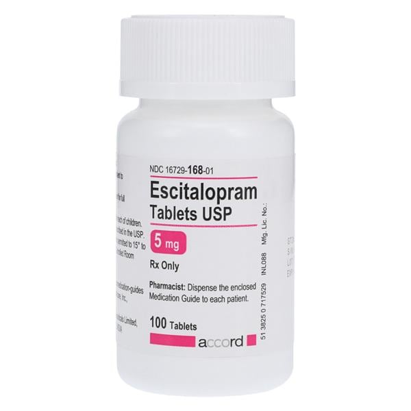 Escitalopram Oxalate Tablets 5mg Bottle 100/Bt