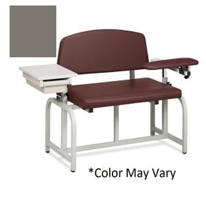 Lab X Series Blood Draw Chair Warm Gray All-Welded Steel Frame 700lb Capacity Ea