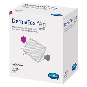 DermaTex Ag Poly Fbr / Slvr Moisture-Wicking Dressing 10x36 Strl Rctngl Sht