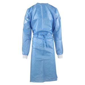 Chemo Gown AAMI Level 2 Mlt Lyr NWvn/Spnbnd Mtrl X-Large Blue 50/Ca