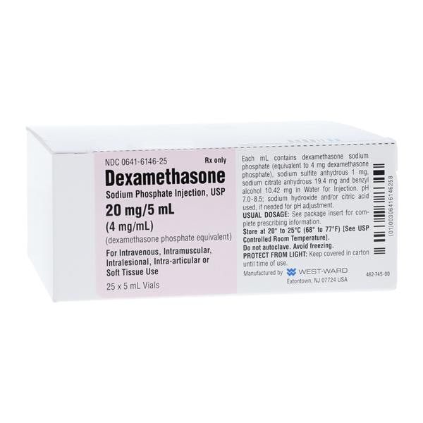 Dexamethasone Sodium Phosphate Injection 4mg/mL MDV 5mL 25/Bx