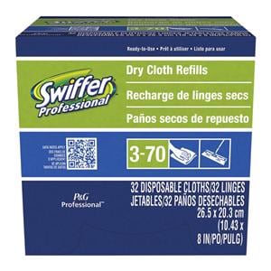 Swiffer Sweeper Dry Cloth Refills 10-5/8 x 8" White 192/Ca