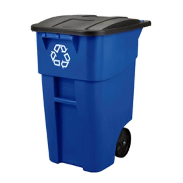 Recycle Rollout Container 50 Gal Blue 2/Ca