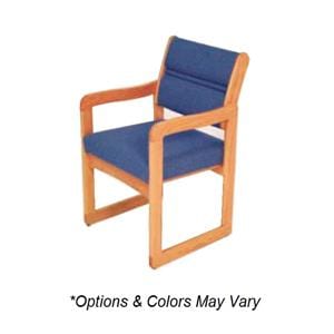 Dakota Wave Guest Chair Oak Wood Mocha Ea