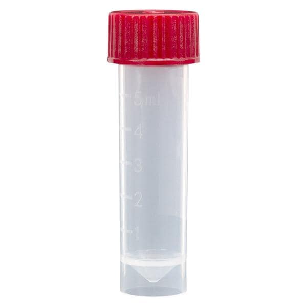 Polypropylene/ Polyethylene Transport Tube 5mL Non-Sterile 1000/Ca