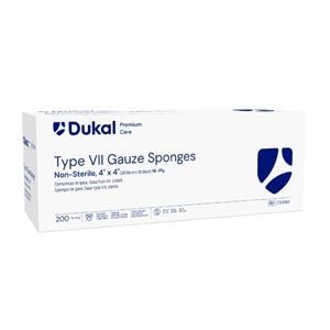 Premium Care Cotton Type VII Gauze Sponge 4x4" 16 Ply Non-Sterile LF, 10 BG/CA