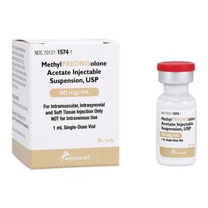 Methylprednisolone Acetate Injection 80mg/mL SDV 1mL Each