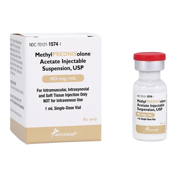 Methylprednisolone Acetate Injection 80mg/mL SDV 1mL Each