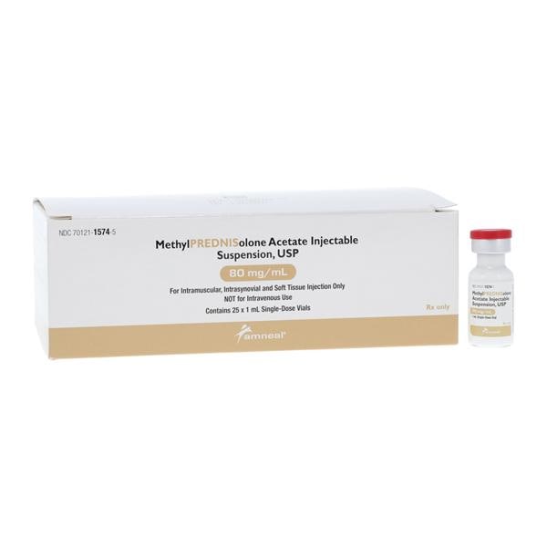 Methylprednisolone Acetate Injection 80mg/mL SDV 1mL 25/Package