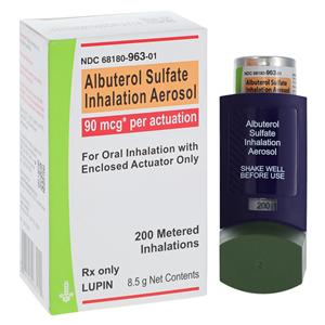 Albuterol Sulfate HFA Inhalation Aerosol 90mcg Inhaler 8.5g 1/Bx