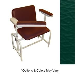 Unity Blood Draw Chair Hunter Green Powder Coated Steel Frame 450Lb Ea