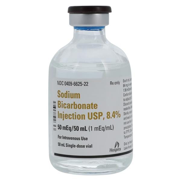 Sodium Bicarbonate 8.4% Injection SDV 50mL 25/Package