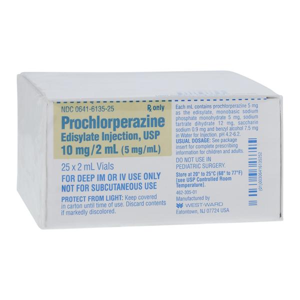 Prochlorperazine Edisylate Injection 5mg/mL SDV 2mL 25/Package