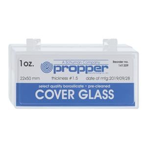 Propper Select Microscope Cover Glass 22x50mm Square Edge 1oz