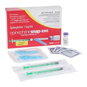 Epinephrine Snap-EMS Injection 1mg/mL 1:1000 Convenience Kit SDV Each