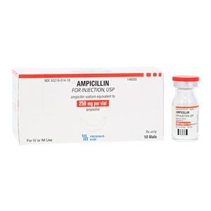 Ampicillin Sodium Injection 250mg/vl Powder Vial 10/Bx