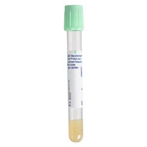 Blood Collection Tube Light Green 4.5mL 100/Bx, 10 BX/CA