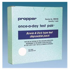 Once-A-Day Bowie Dick Indicator Test Pack 30/ca