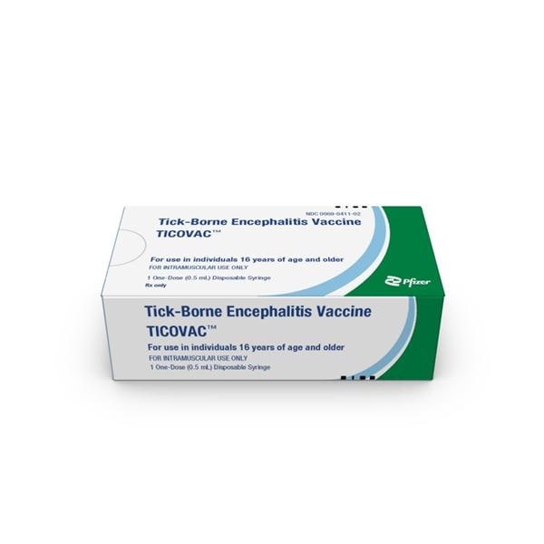 TICOVAC Vaccine Tick-Borne Encephalitis (TBE) Injectable 0.5mL Prfld Syr Ea