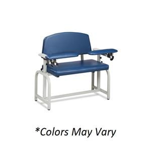 Lab X Blood Draw Chair Warm Gray Tubular Steel Frame 700lb Capacity Ea