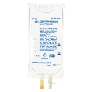 IV Injection Solution 0.9% Sodium Chloride 150mL Bag 32/Ca