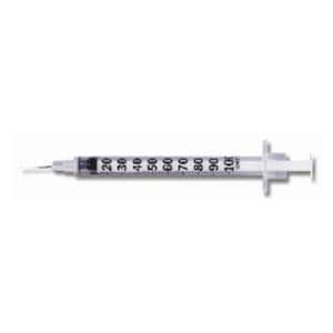 BD Needle Needle/ Syringe 27gx5/8" 1cc Conventional Low Dead Space 100/Bx, 5 BX/CA