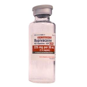 Bupivacaine HCl Injection 0.75% Preservative Free SDV 30mL 10/Package