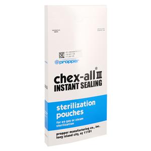 Chex-All III Sterilization Pouch Instant Seal 5.25 in x 10 in 100/Bx