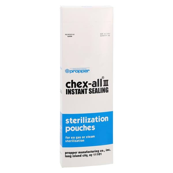 Chex-All III Sterilization Pouch Instant Seal 3.5 in x 9.5 in 100/Bx