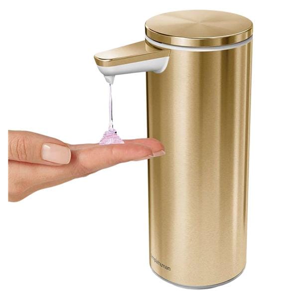 Liquid Soap Pump Dispenser Rechargeable Sensor Brass 9 oz Ea