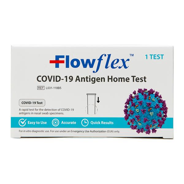 Flowflex Home Test COVID-19 Antigen OTC 10/Bx, 30 BX/CA