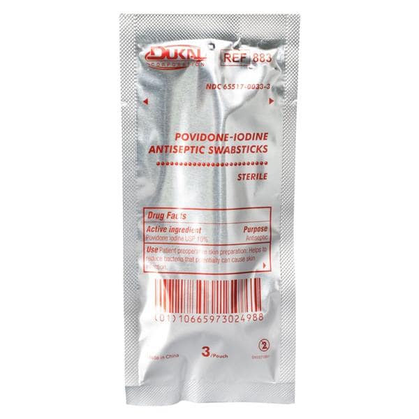 Povidone Iodine Swabstick PVP Iodine 10% 4