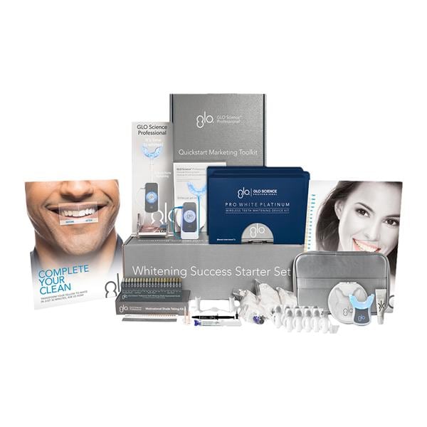 GLO Science Professional Success Bleaching System Starter Kit 30% Hyd Prx Ea