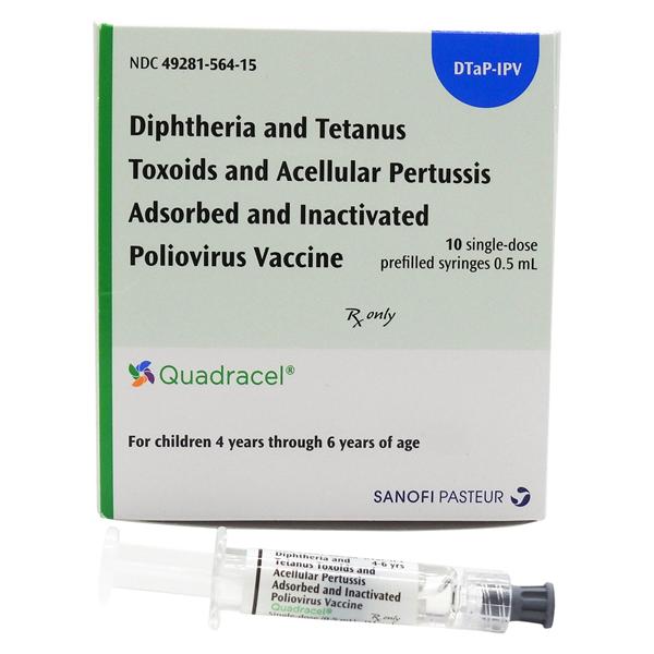 Quadracel DTaP Polio Injectable 0.5mL Prefilled Syringe 10/Bx