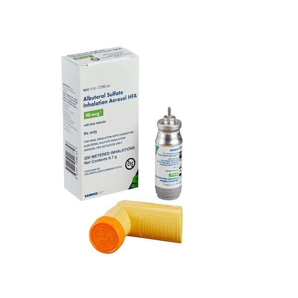 Albuterol Sulfate HFA Inhalation Aerosol 90mcg Inhaler 6.7gm 1/Bx