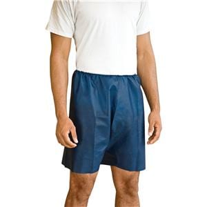 Exam Shorts Non Woven Navy Blue Small / Medium Single-Use 50/Ca