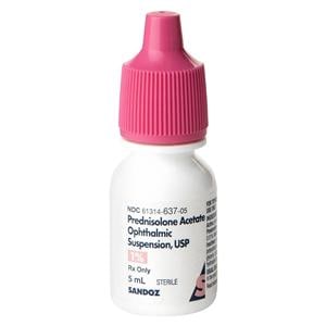 Prednisolone Acetate Ophthalmic Suspension 1% Bottle 5mL Each