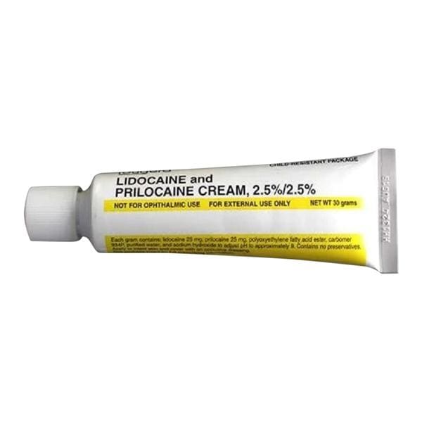 Lidocaine Prilocaine Topical Cream 2.5%/2.5% Tube 30gm Each