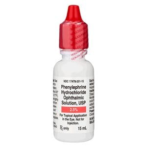 Phenylephrine HCl Ophthalmic Solution 2.5% Bottle 15mL 15mL/Bt