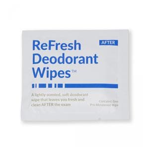 ReFresh Mammography Deodorant Patient Wipes Skn Ltly Scntd Disposable 500/Ca