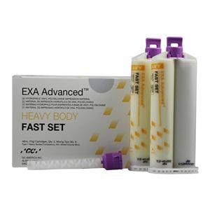 EXA ADVANCED Impression Material Cartridge Fst Set 48 mL Hvy Refill w/ Tips 2/Pk