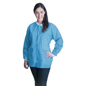 FitMe PPE Lab Jacket Not Rated SMS Small Sky Blue 10/Bg