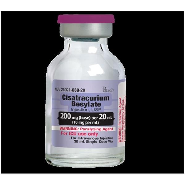 Cisatracurium Besylate Injection 10mg/mL SDV 20mL 10/Bx