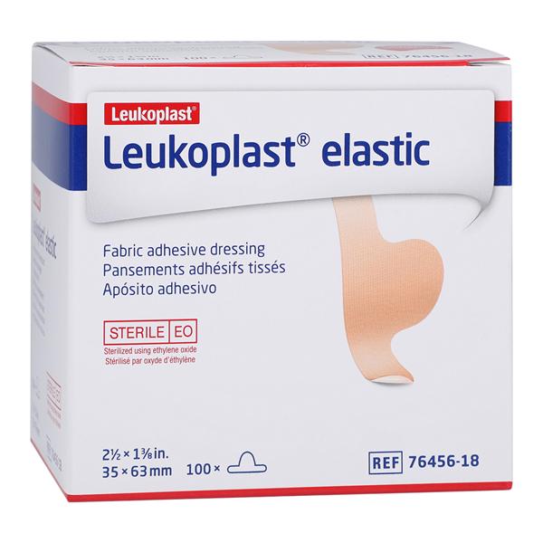 Leukoplast Adhesive Bandage Elastic/Fabric 2.5x1.38" Tan Sterile 100/Bx