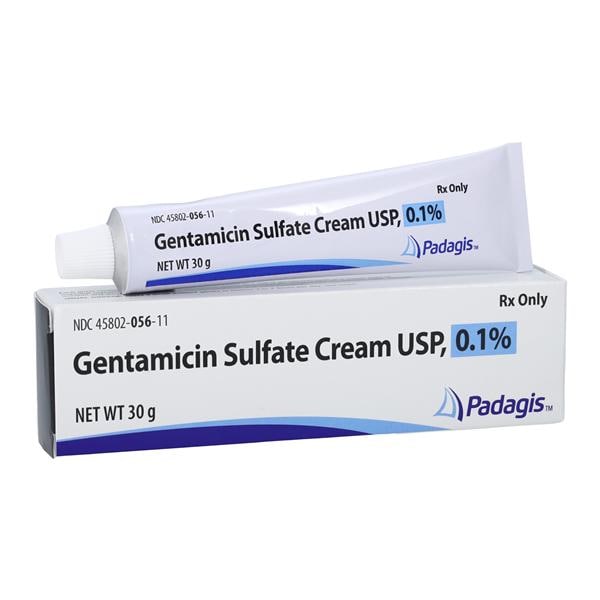 Gentamicin Sulfate Topical Cream 0.1% Tube 30gm Each